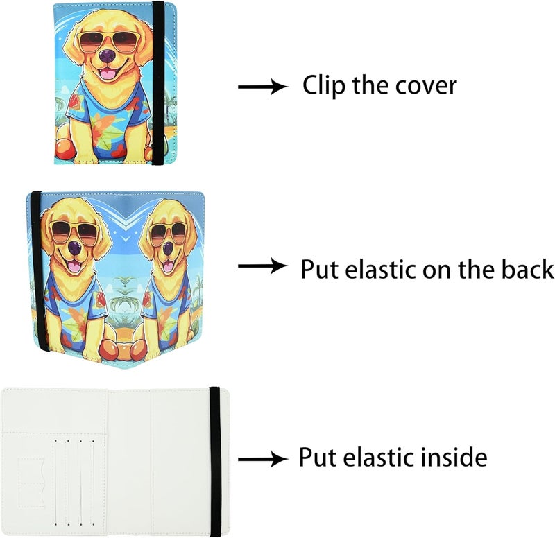 bassyil Dog Passport Holder for Women and Men PU Leather Passport Cover for Travel - Image 4